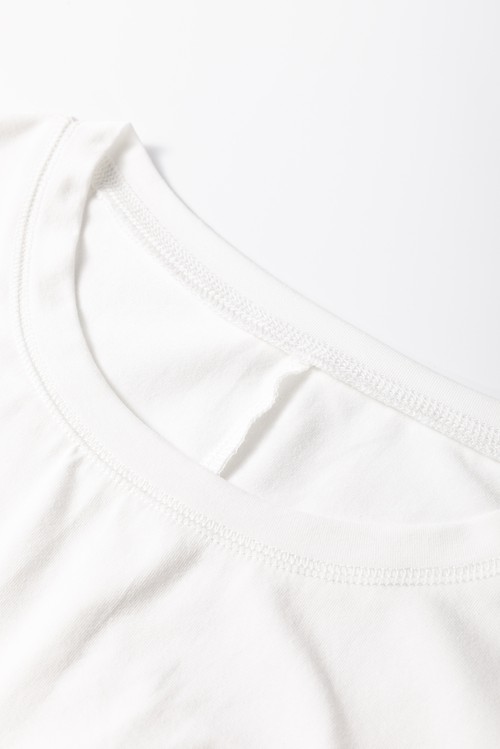 White Striped Bow Knot Half Sleeve Tunic T Shirt